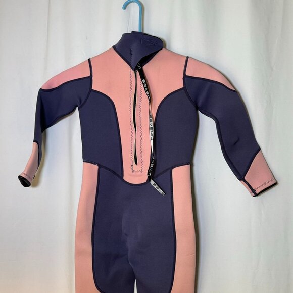 Seaskin Gir's Wetsuit Size 10 Pink and Purple Polyurethane - Picture 4 of 7